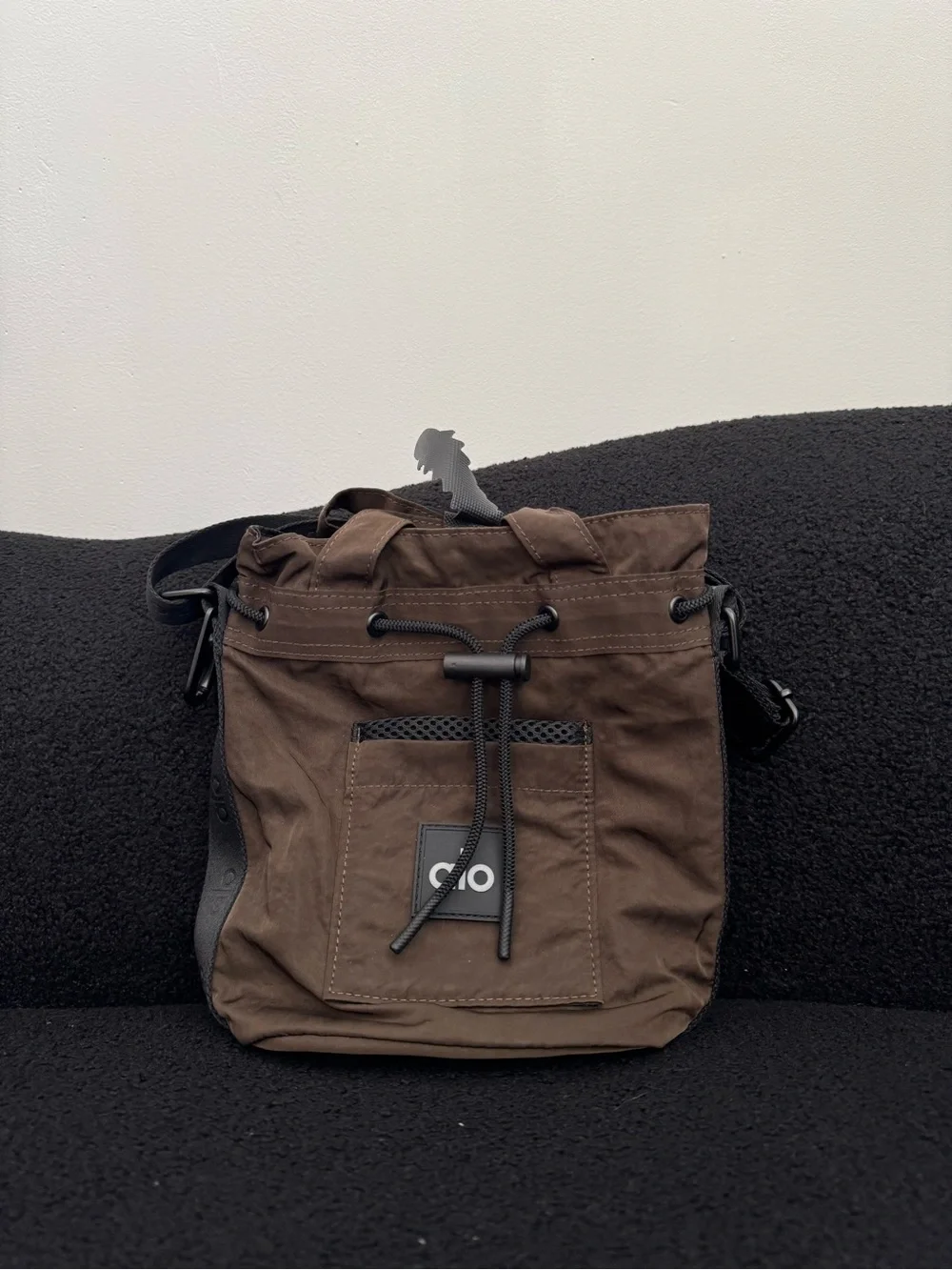 Brown Alo Yoga Crossbody Bucket bag